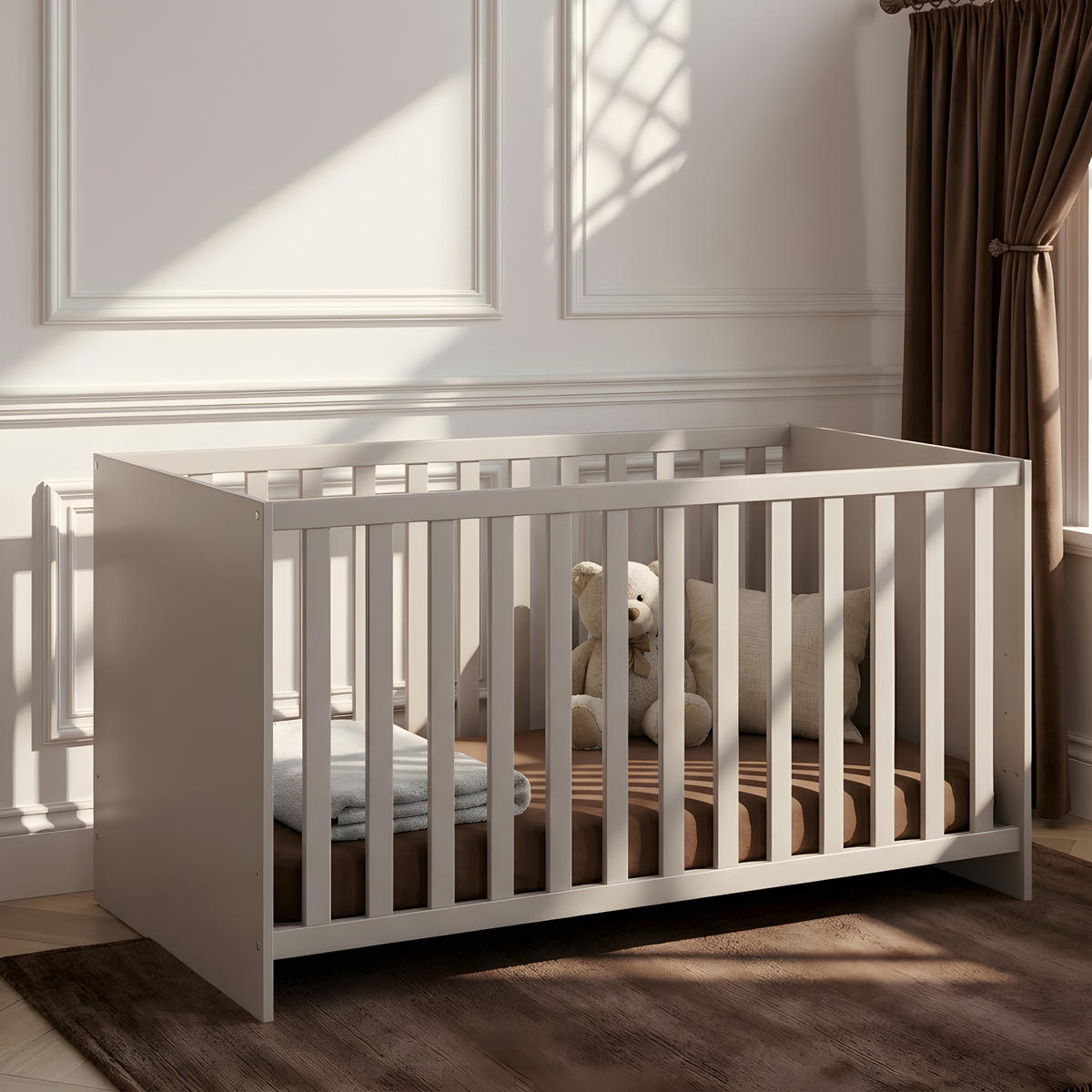BABYBETT Essentials Cashmere - Hellbraun, Holz/Holzwerkstoff (70/140cm) - arthur berndt