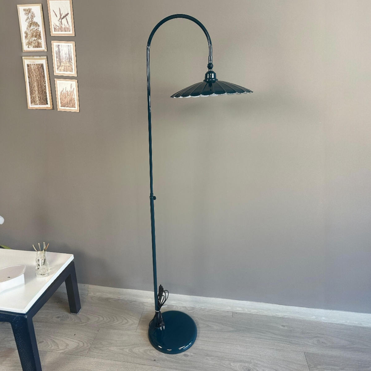 STEHLAMPE Axelor 170 Cm - Salbeigrün, Metall (30/30/169cm) - Bamyum
