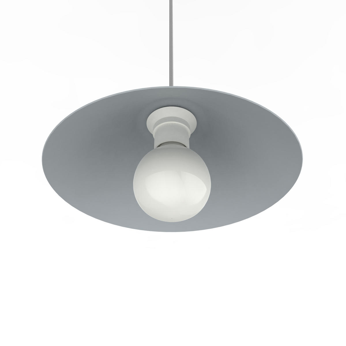 HÄNGELEUCHTE - Grau, Metall (25/25/10cm) - Lumicom