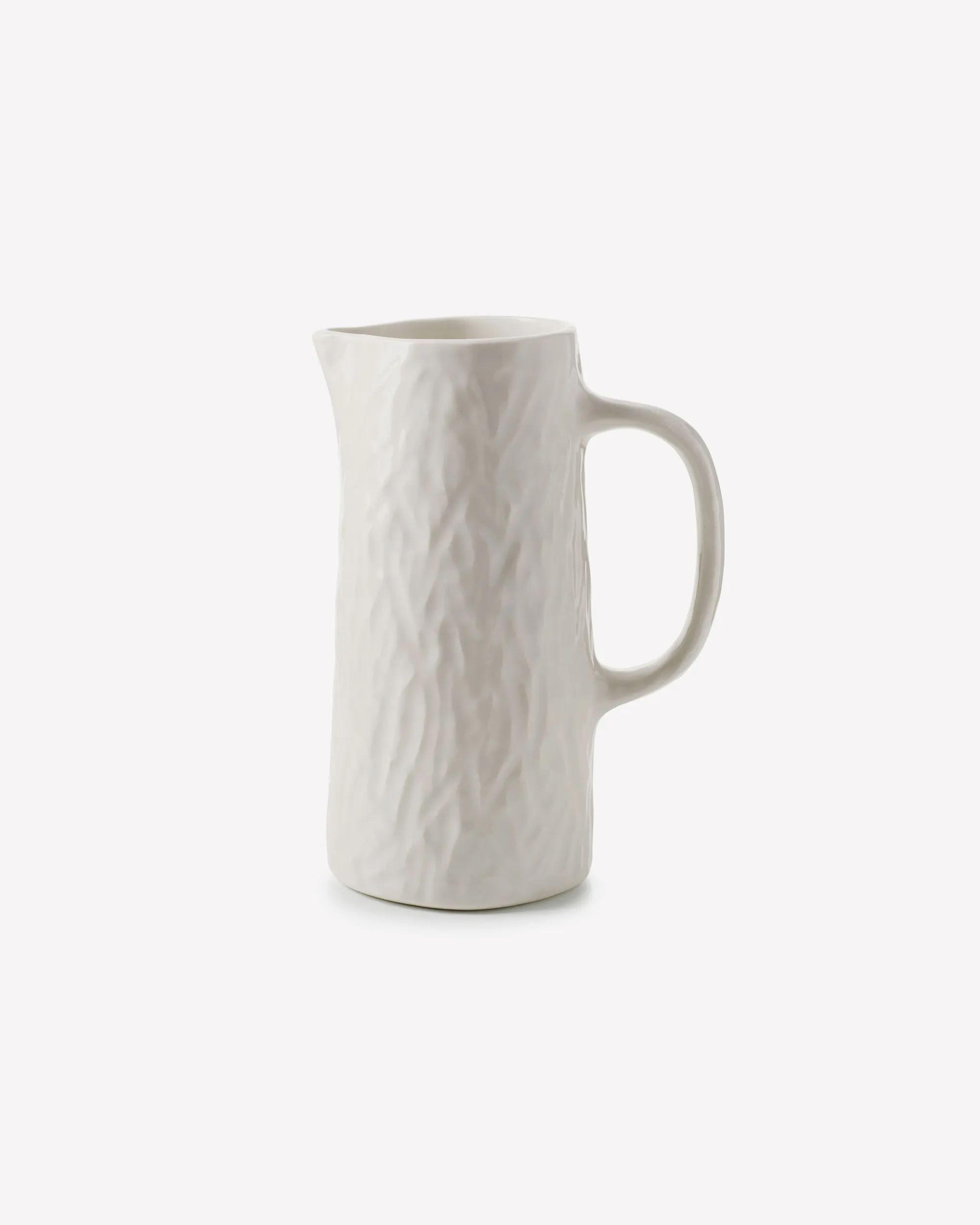 WASSERKRUG / PITCHER YLI 1,2 L Alabaster Weiss - Weiß, Keramik (1.2L) - Revol Porcelaine France