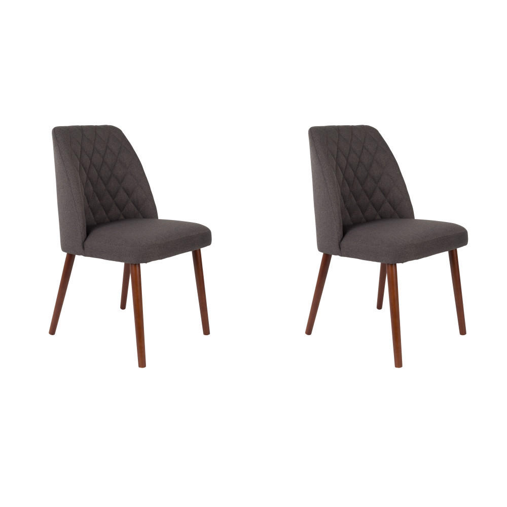 ESSZIMMERSTUHL Conway - Grau - 56/48/85 cm - 2er-Set - Grau, Textil (48/85/56cm)