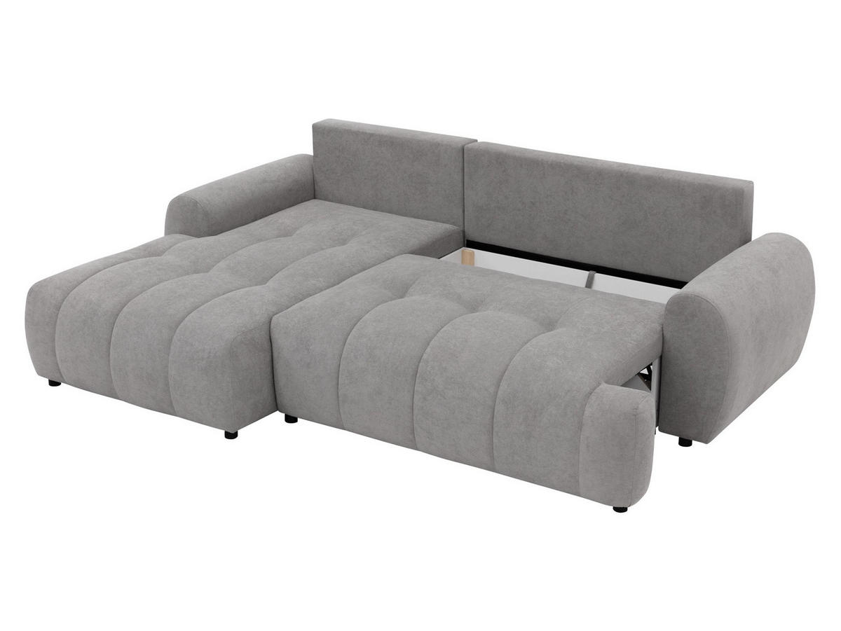 ECKSOFA Fiorano, Seite: Rechts - Schwarz/Naturfarben, Holz/Kunststoff (265/177cm) - MIRJAN24