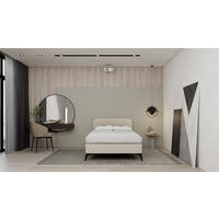 POLSTERBETT Mavilo 120 x 200 cm mit Bettkasten und Lattenrost, Taschenfederkernmatratze mit Kokos 20cm - beige - Beige, Holz (120/200cm) - Homesy