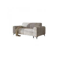 SOFA mit Schlaffunktion LIVIGNO, 205x82x105 cm, Schlafsofa mit Italienischem Ausklappsystem, Dunkelbeige - Cappuccino, Holz/Textil (205/82/105cm) - Trada