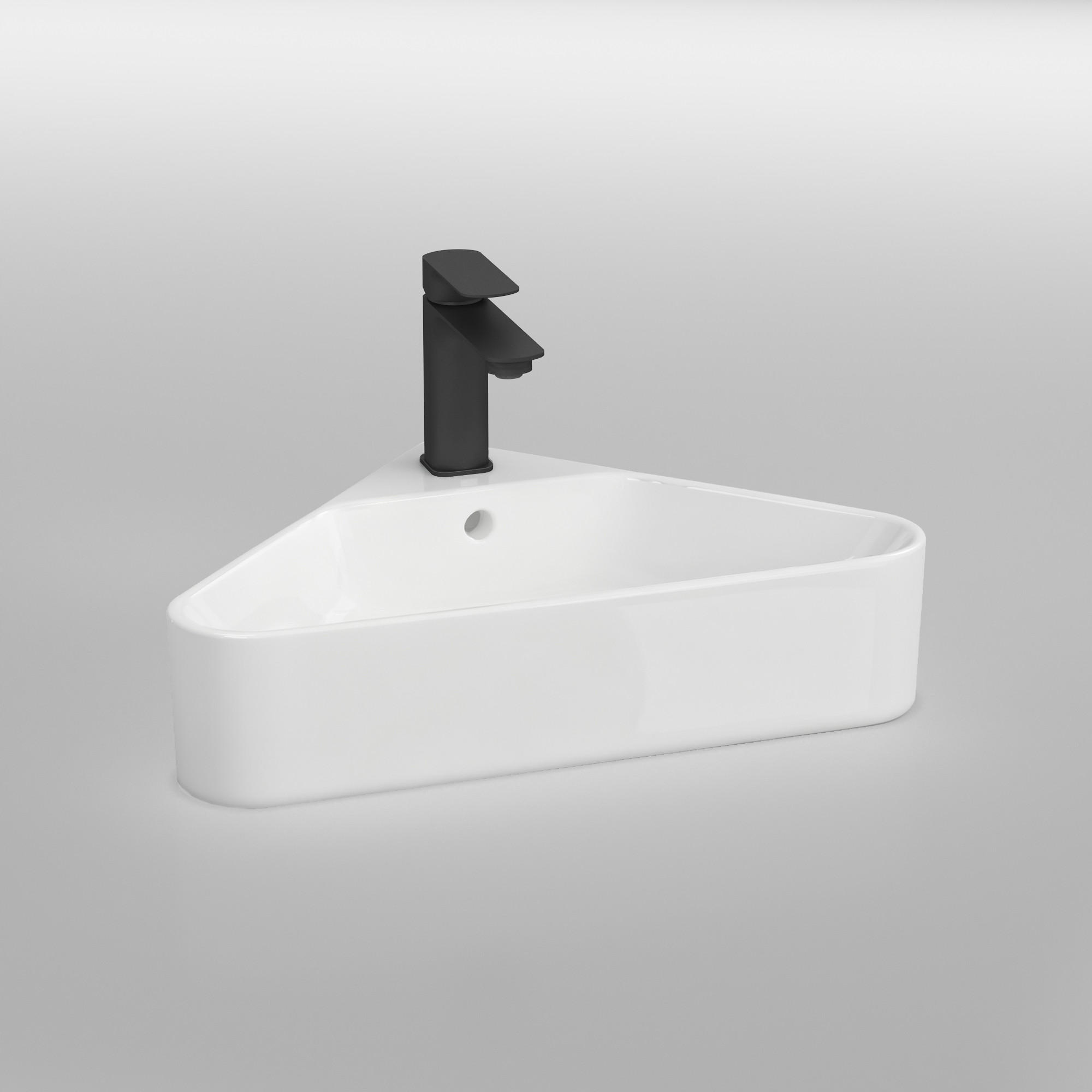 WASCHBECKEN Keramik Aufsatzbecken 56 / 34 / 13 cm - Weiß, Keramik (56/13/34cm) - EMKE