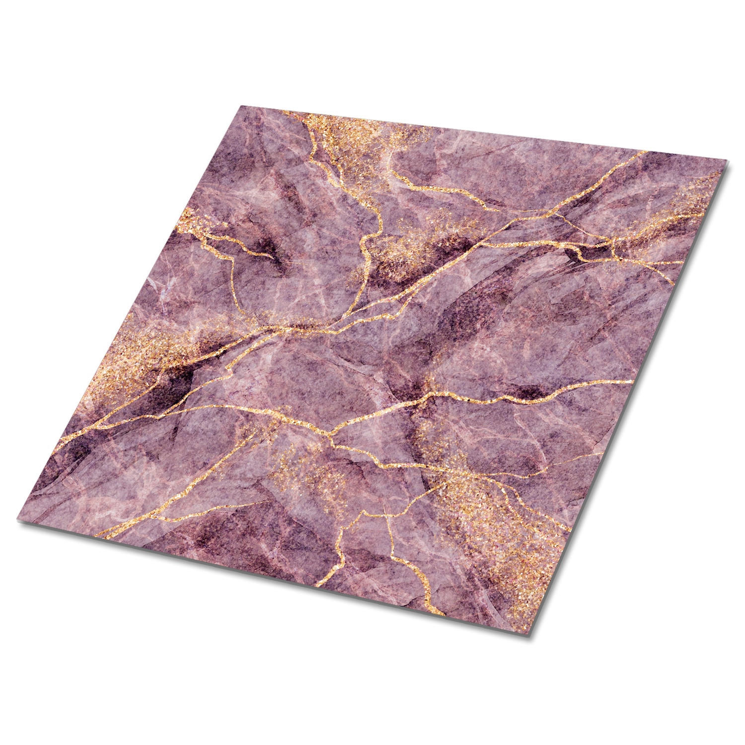 FLIESENAUFKLEBER 9 Stück 30x30 cm selbstklebend Marmorstruktur - Rosa, Textil (30/1.6/30cm) - TULUP