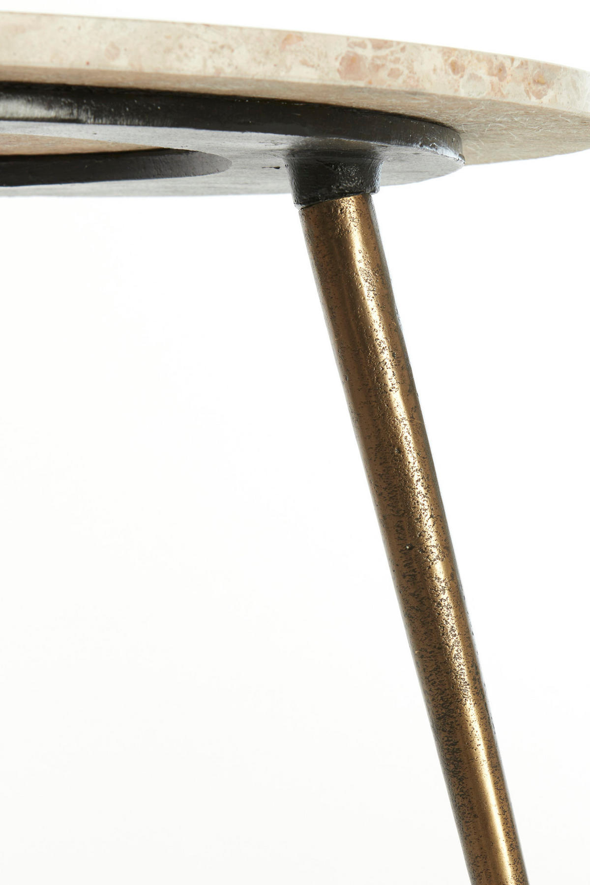 BEISTELLTISCH Zeca Grau Ø59/41 cm - Grau, Metall (59/59/41cm) - Light & Living