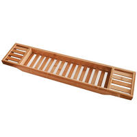 BADEWANNENABLAGE,BAMBUS, 70 × 14,5 × 5 cm - Dunkelbraun, Holz (14.5/4/70cm) - Weltevree