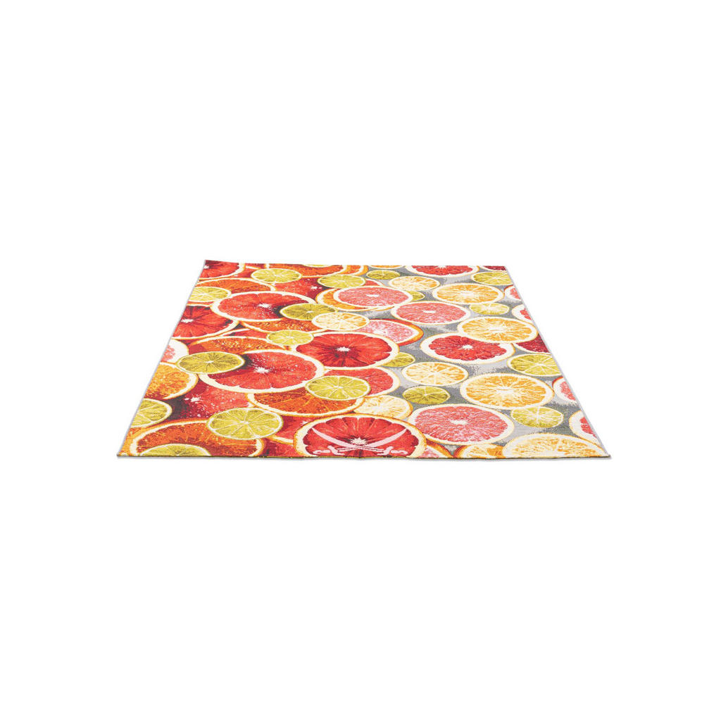 Thumbnail - Sansibar Sylt Outdoorteppich, Orange, Textil, Kunstzeichnung, Rechteckig, 130x190 cm, Oeko-Tex®, für Fußbodenheizung gee...