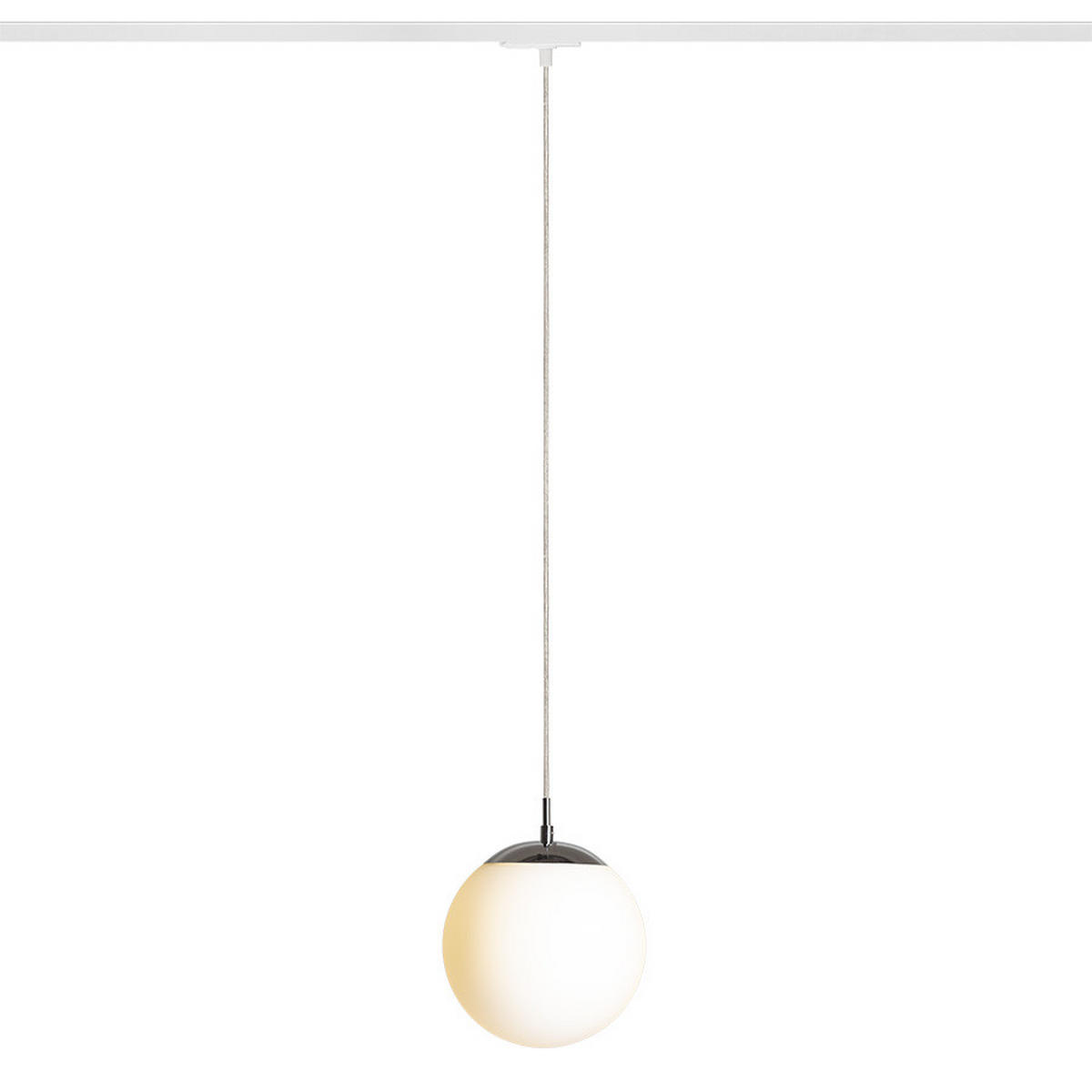 DECKENLEUCHTE LUNA 20 Opalglas 11 W - Chromfarben, Metall (30/30/20cm) - Rendl