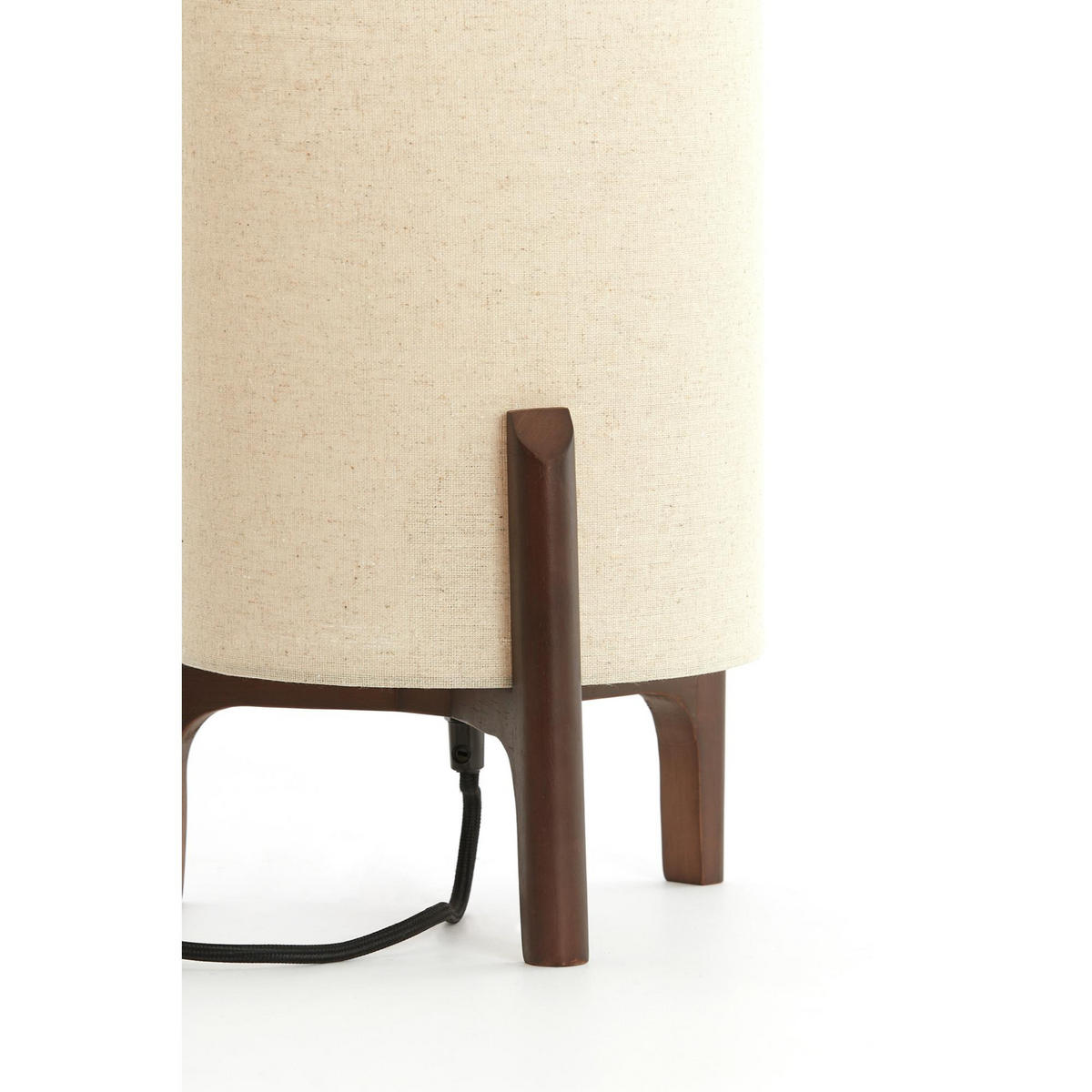 TISCHLEUCHTE Litto Braun 22/22/33 cm - Braun, Holz (22/22/33cm) - Light & Living