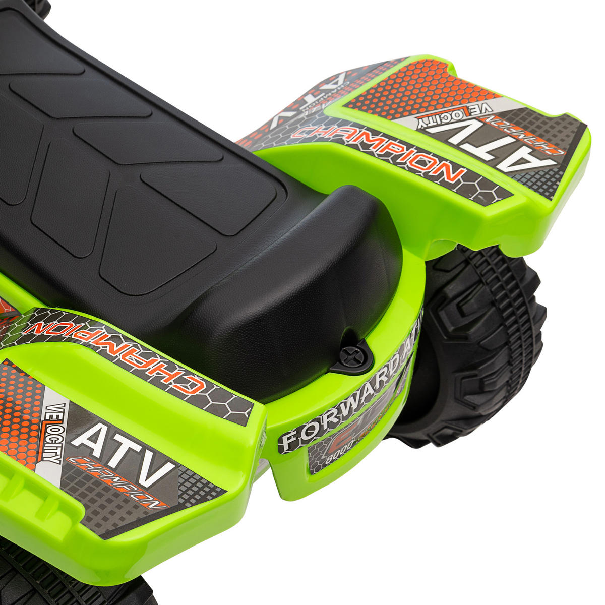 KINDERQUAD DE-06099 6V mit Musik und Vorwärtsfunktion Grün - Grün, Kunststoff/Metall (70/42/45cm) - ComfortXL