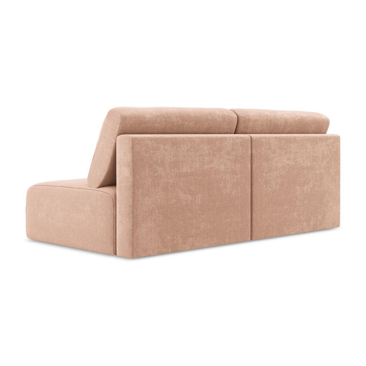 3-SITZER SOFA mit Schlaffunktion Chenille Stoff Pink - Pink/Koralle, Kunststoff/Textil (216/79/102cm) - LaMiaSofa