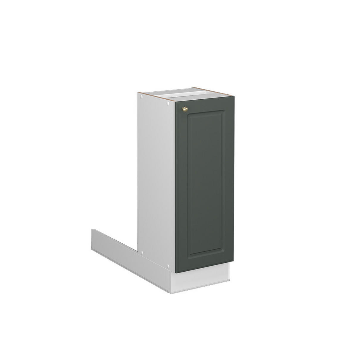 KÜCHENINSEL Fame-Line Grün-Gold Landhaus 30 cm ohne AP - Weiß/Grün, Holzwerkstoff (30/82/70cm) - Vicco
