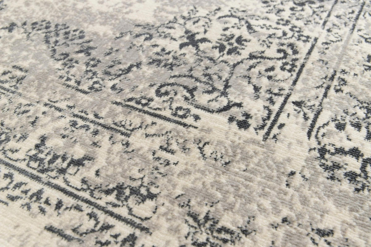 DESIGN Teppich im Vintage Stil Grau - Grau, Textil (120/170cm) - AFK Living