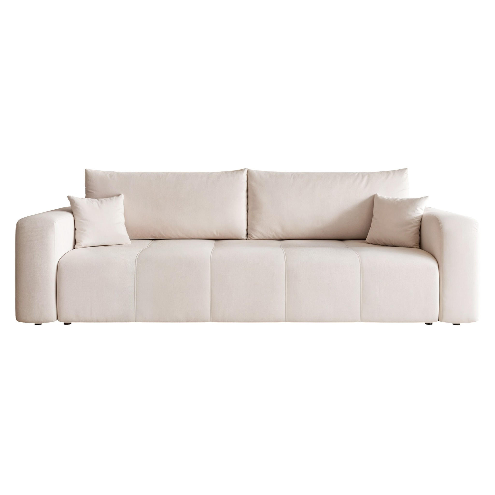 Fun Möbel Schlafsofa Creme 244x79x93 cm