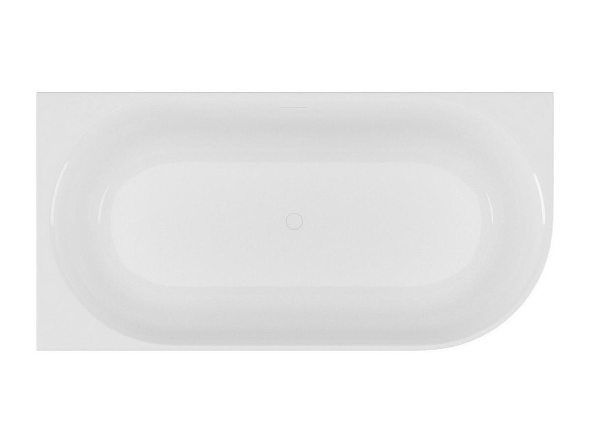 BADEWANNE (Standard) - 1 -Sitzer - Acryl - weiß - BARBORI - Weiß, Kunststoff (170/60/80cm) - Vente-Unique