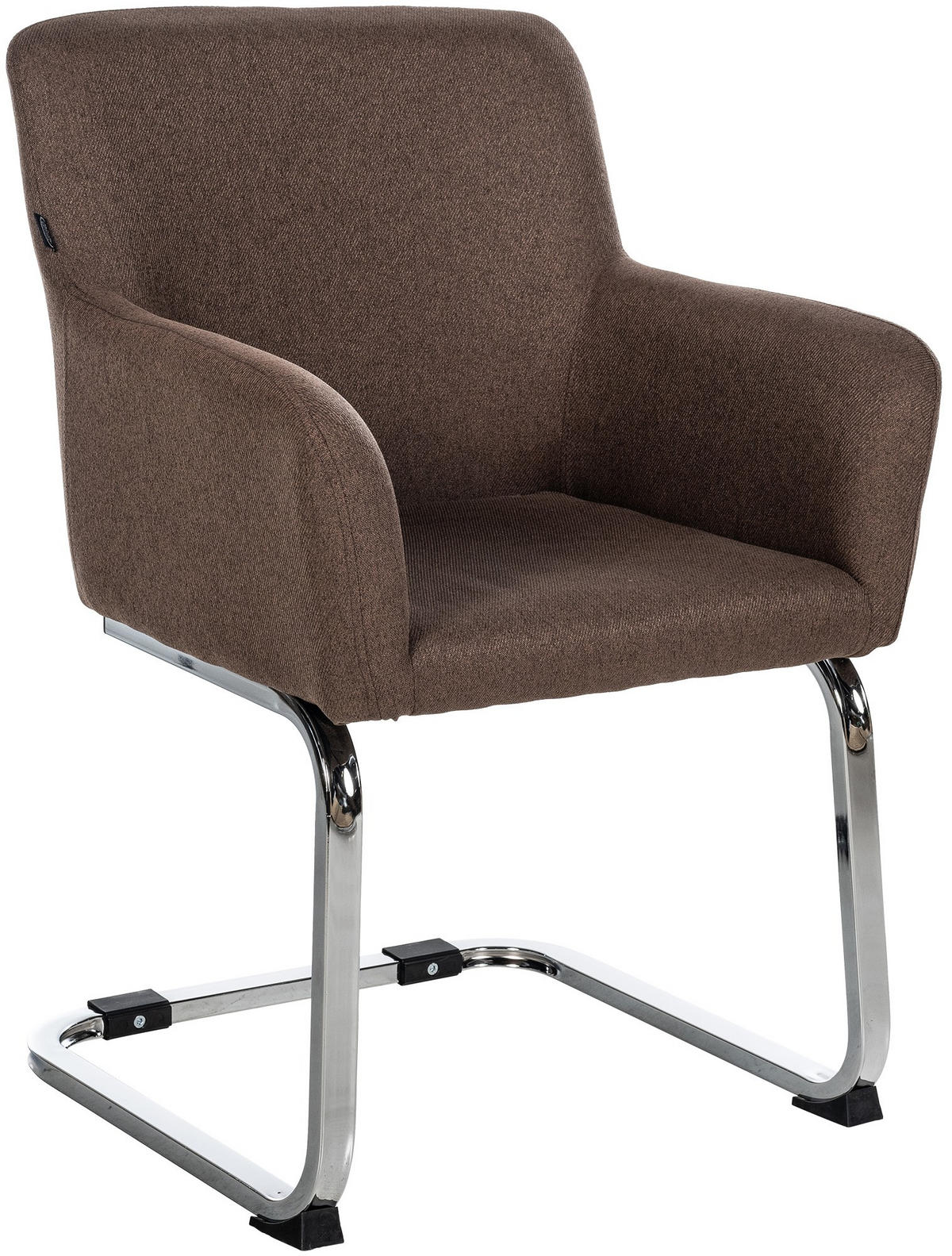 STUHL Pukki Stoff braun - Braun, Metall (57/87/58cm) - TPFLiving