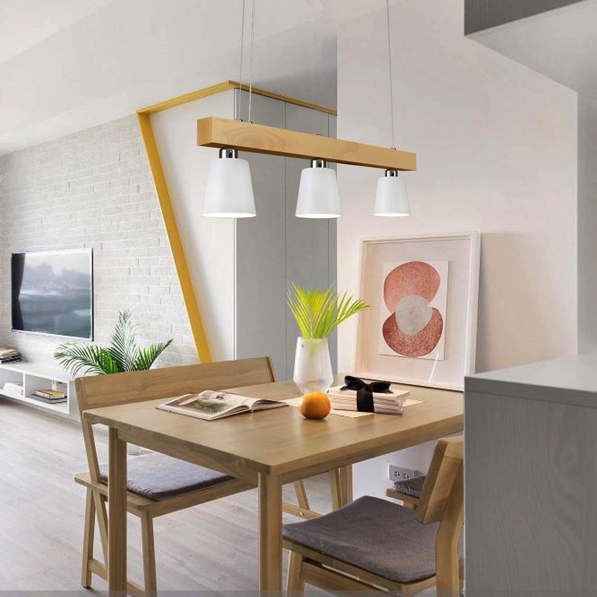 PENDELLEUCHTE Persephone 70/14/23 cm - Weiß, Metall (70/14/23cm) - ZMH