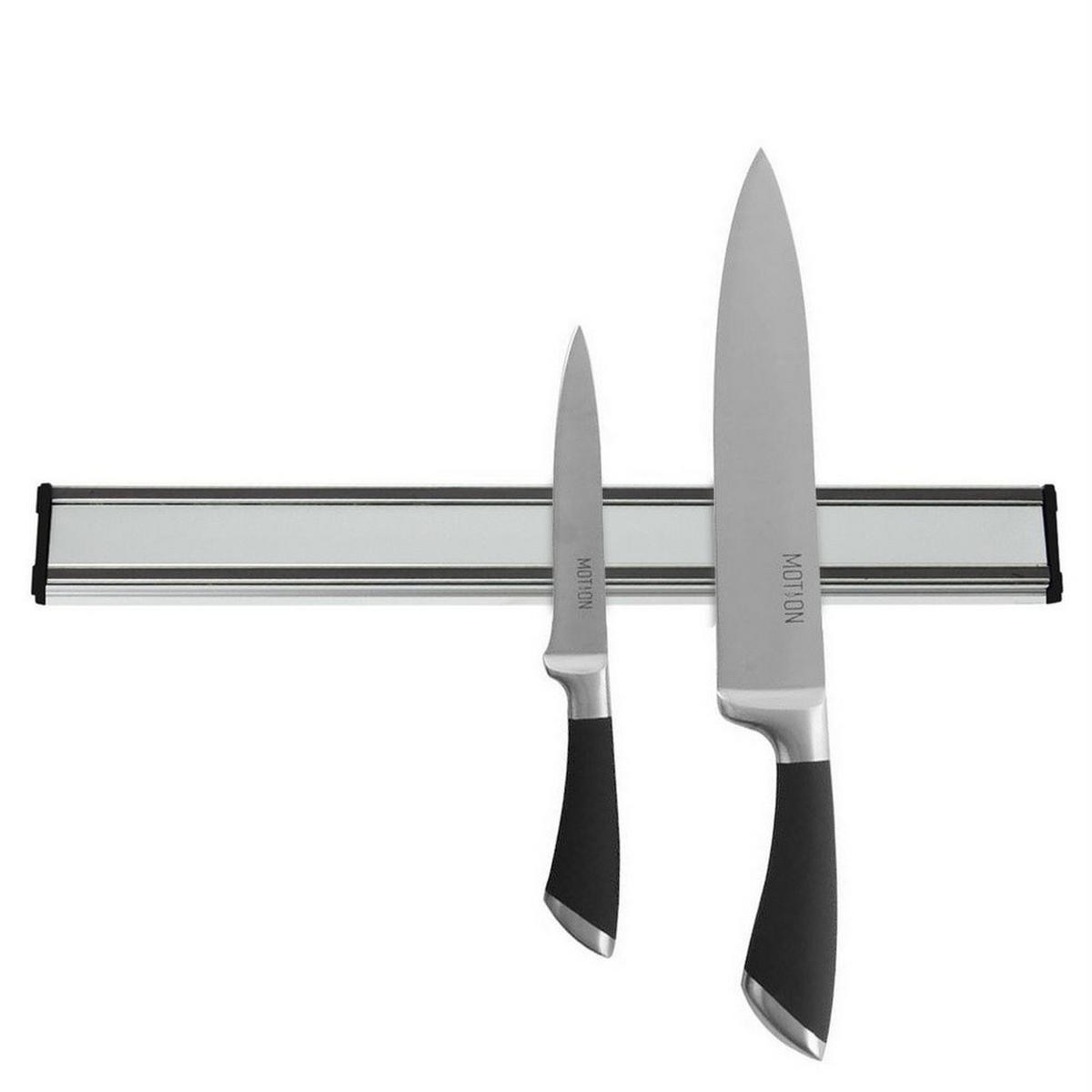 MESSERLEISTE magnetisch 39 cm Silber - Silberfarben, Metall (4.5/2/39cm) - Orion 