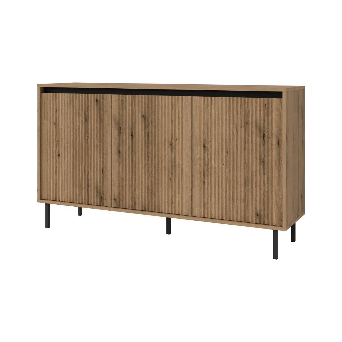 KOMMODE eiche evoke CIAO 150 cm breit - Braun, Holzwerkstoff (148/84/40cm) - Compleo24