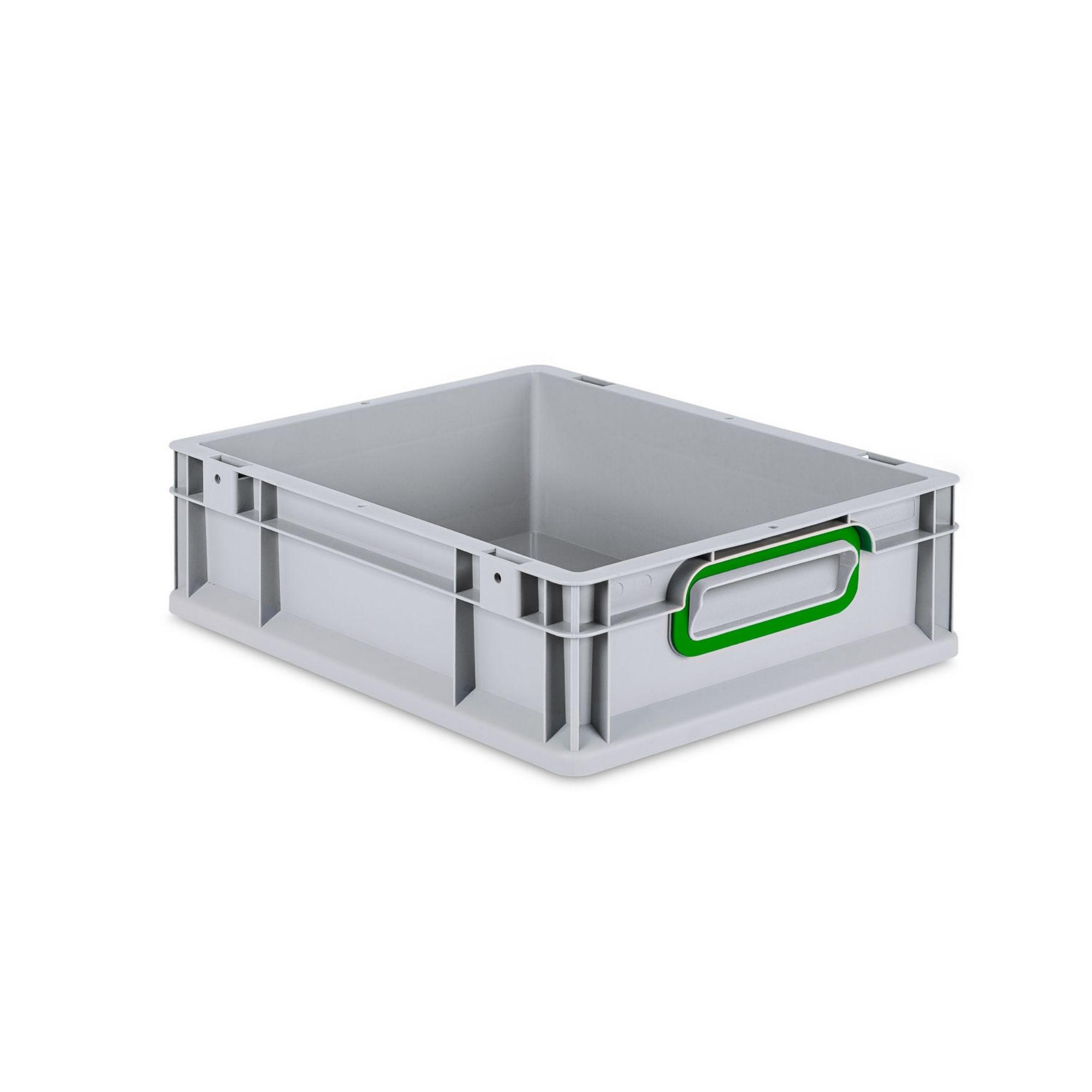 EUROBOX Nextgen Color 12x30x40cm 11 Liter Griffe Grün Geschlossen - Grün, Kunststoff (30/12/40cm) - PROREGAL
