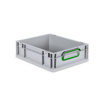 EUROBOX Nextgen Color 12x30x40cm 11 Liter Griffe Grün Geschlossen - Grün, Kunststoff (30/12/40cm) - PROREGAL