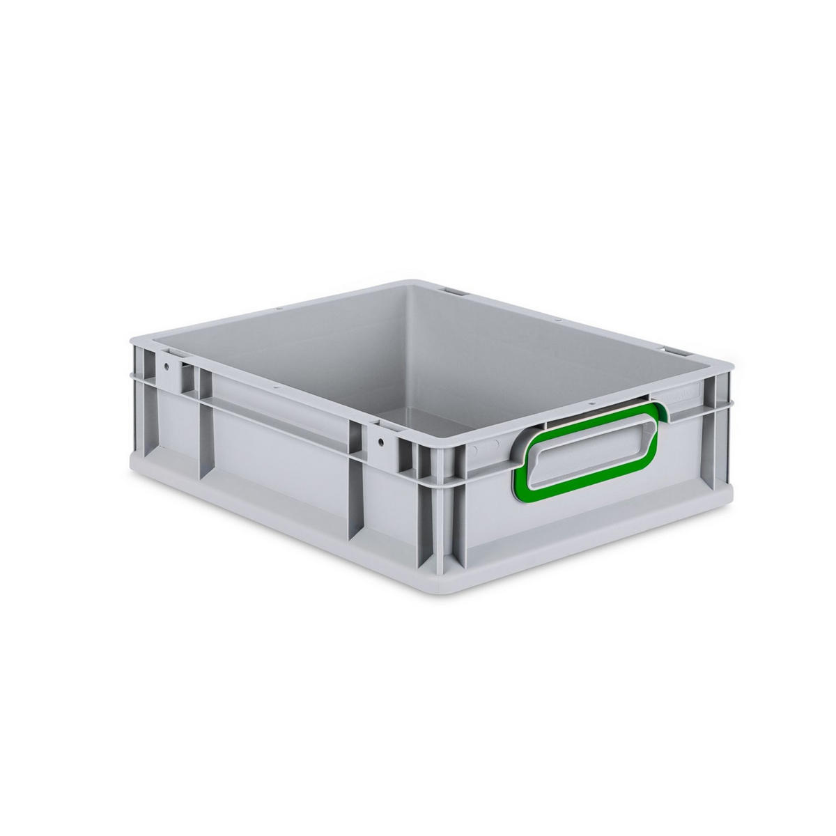 EUROBOX Nextgen Color 12x30x40cm 11 Liter Griffe Grün Geschlossen - Grün, Kunststoff (30/12/40cm) - PROREGAL