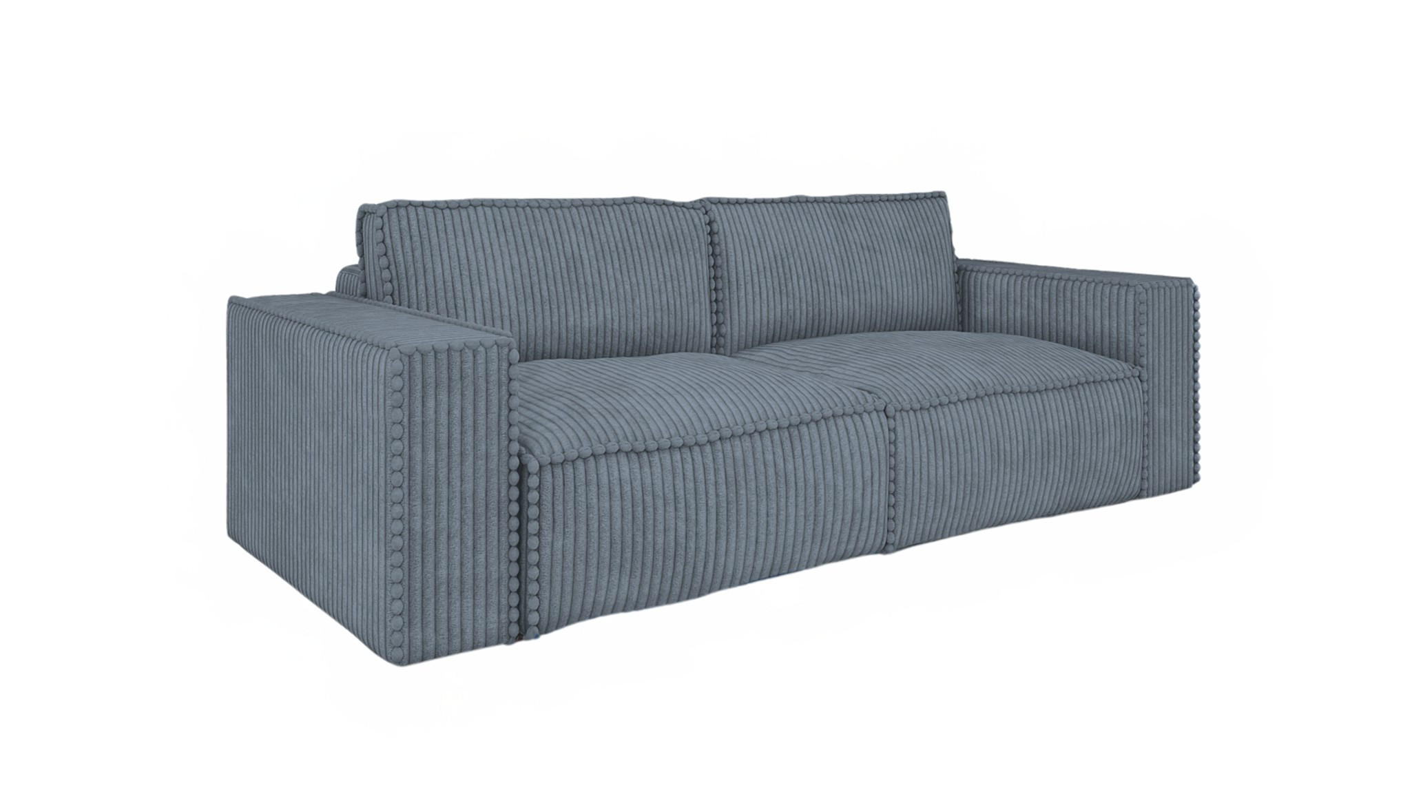 Fun Möbel Schlafsofa Blau 240x86x102 cm