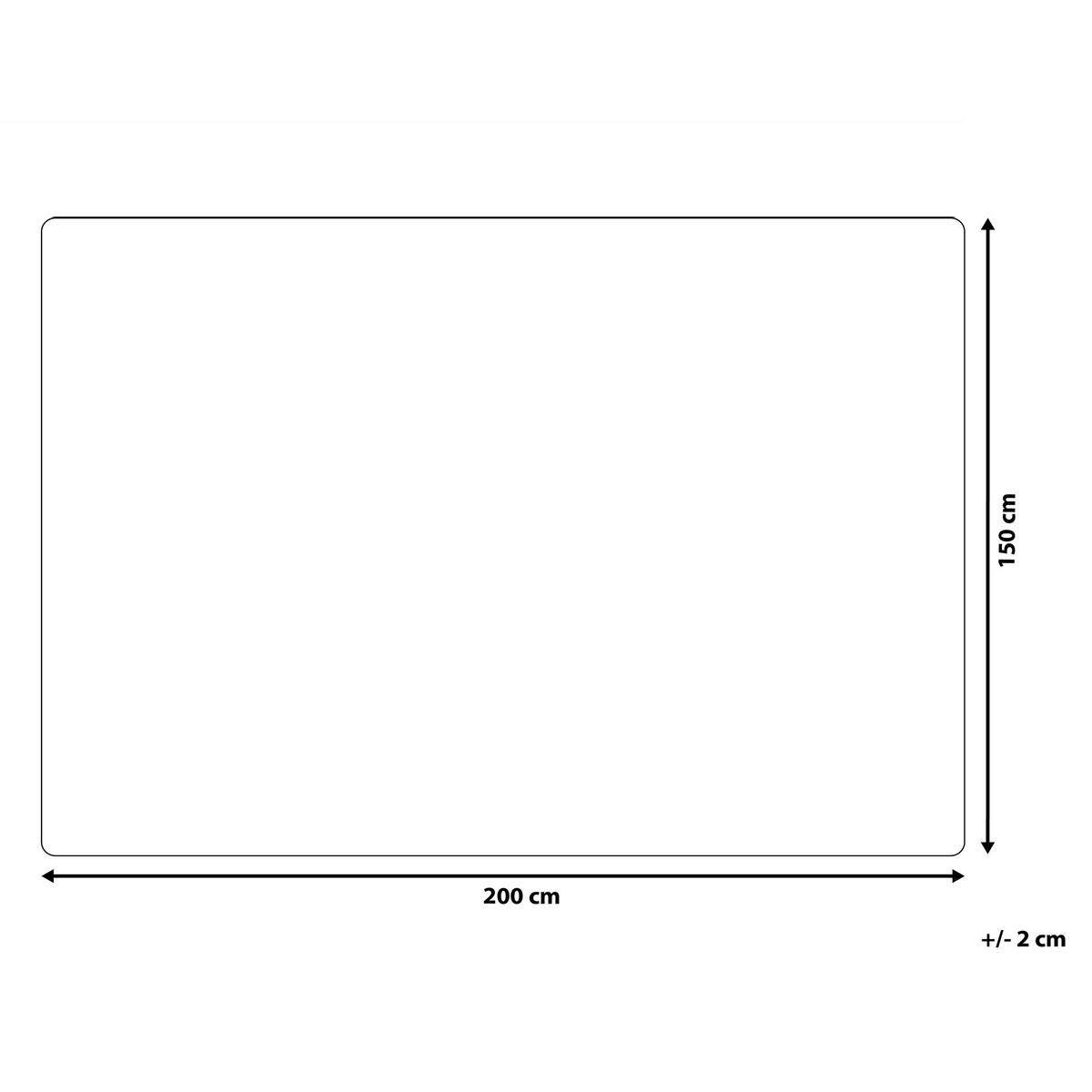 DECKE Cremeweiß Samur 200/150 cm - Ecru, Textil (150/200cm) - Beliani