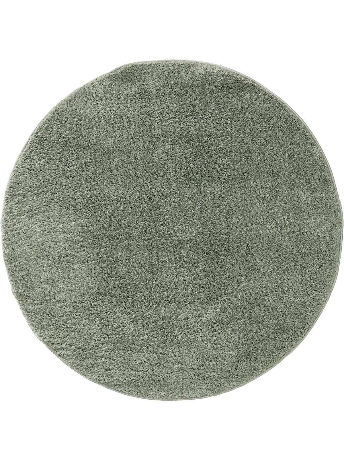 HOCHFLORTEPPICH rund Soda Hellgrün ø 200 cm rund - Hellgrün, Textil (200/200cm) - benuta Nest