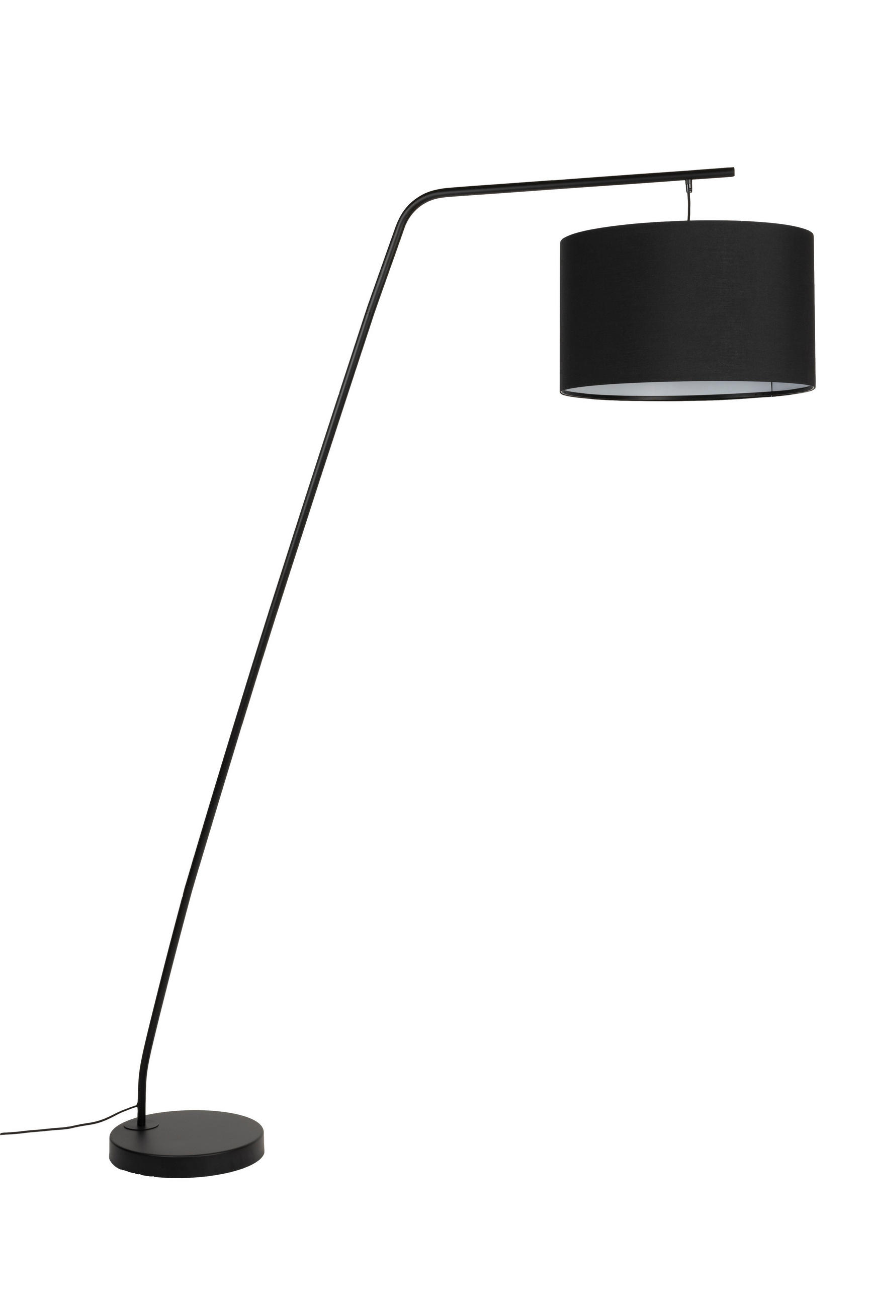 STEHLAMPE Martine - Schwarz - 160/50/220 cm - Schwarz, Metall (160/50/220cm)