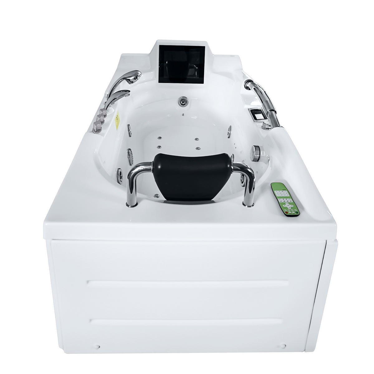 WHIRLPOOL Pool Badewanne mit TV T42L-TH-ALL 171x92cm - Weiß, Glas/Kunststoff (92/79/171cm) - AcquaVapore by Sandra Jentho