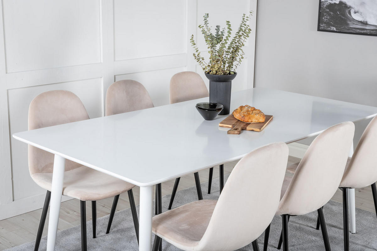 TISCHGRUPPE Beige - Beige, Holzwerkstoff (90/75/180cm) - ebuy24