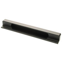 MÖBELGRIFF BA 160mm Küchengriff Aluminium schwarz Griffleiste pulverbeschichtet - Schwarz, Metall (2/2.5/17.5cm) - Livingpoint24