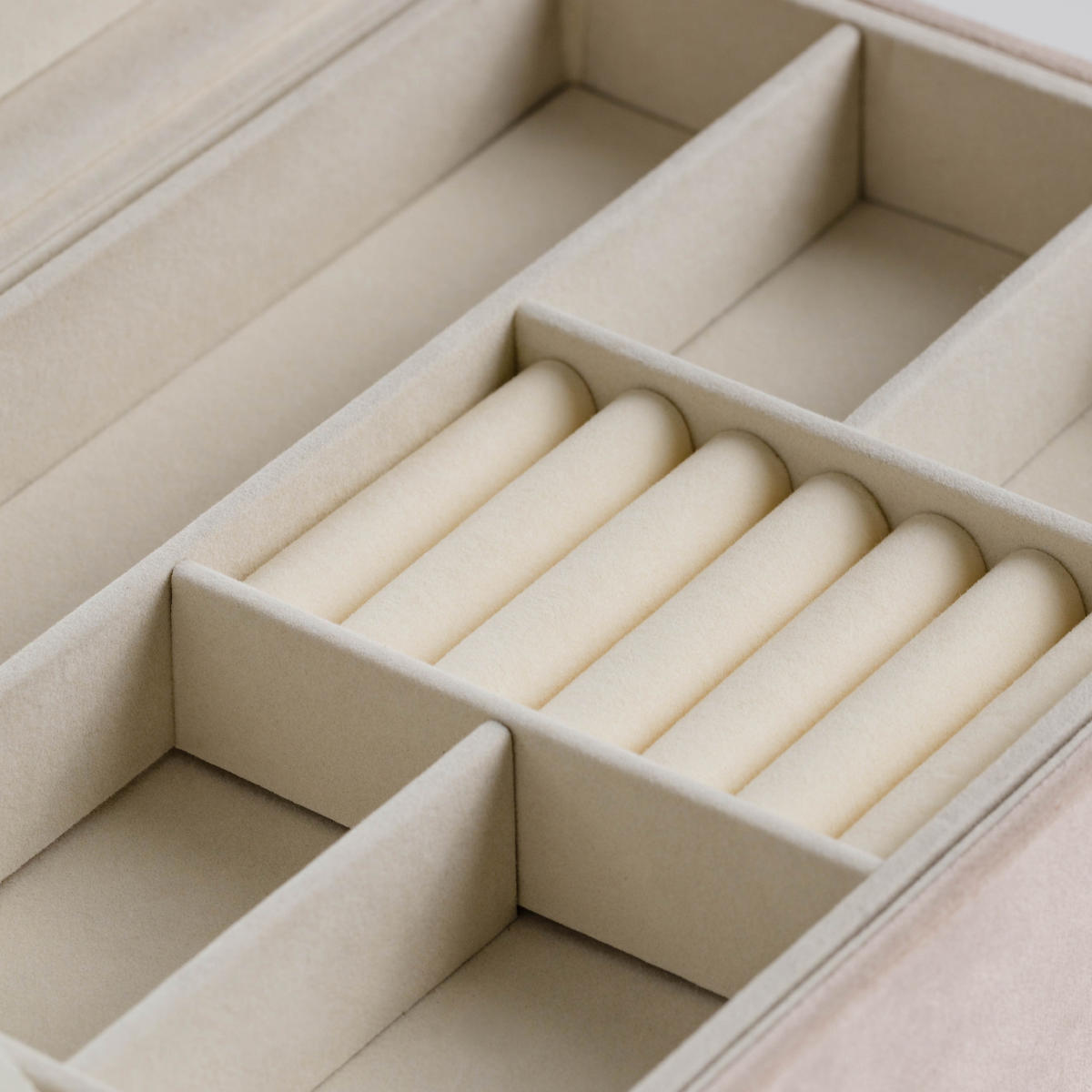 SCHMUCKKÄSTCHEN Nappo - Beige, Textil (17.5/11/24.5cm) - home&you