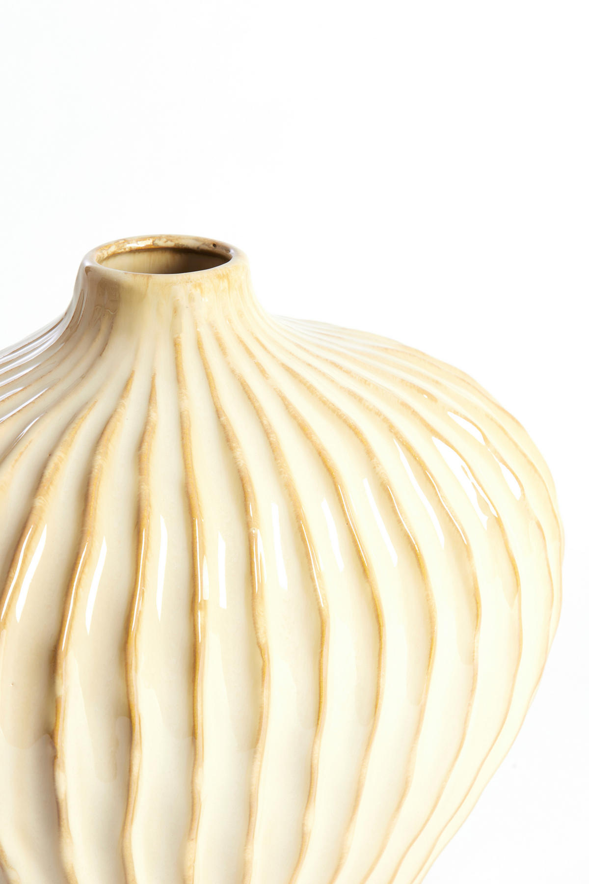 VAZE Lorito Braun 35/21/30 cm - Braun, Keramik (30cm) - Light & Living