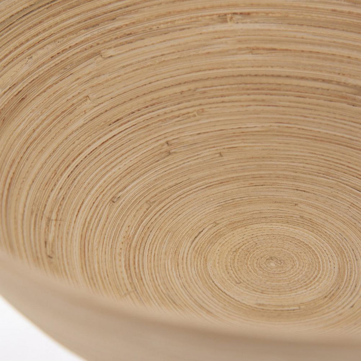 BAMBUSSCHALE Beige - Naturfarben, Holz (25/25/10cm) - Orion 