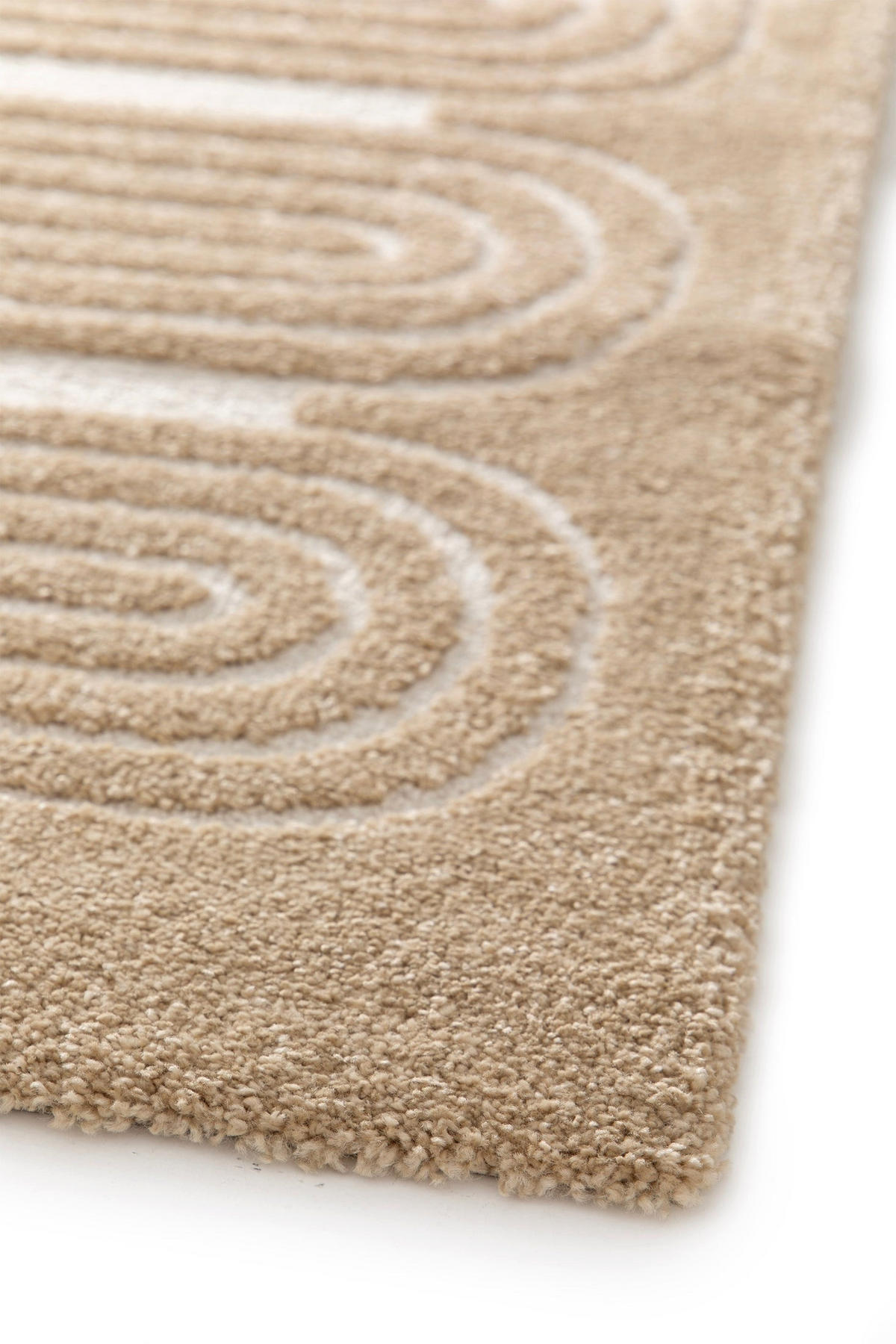 TEPPICH sehr weich mit Relief-Effekt bruin - Braun, Textil (160/230cm) - AFK Living