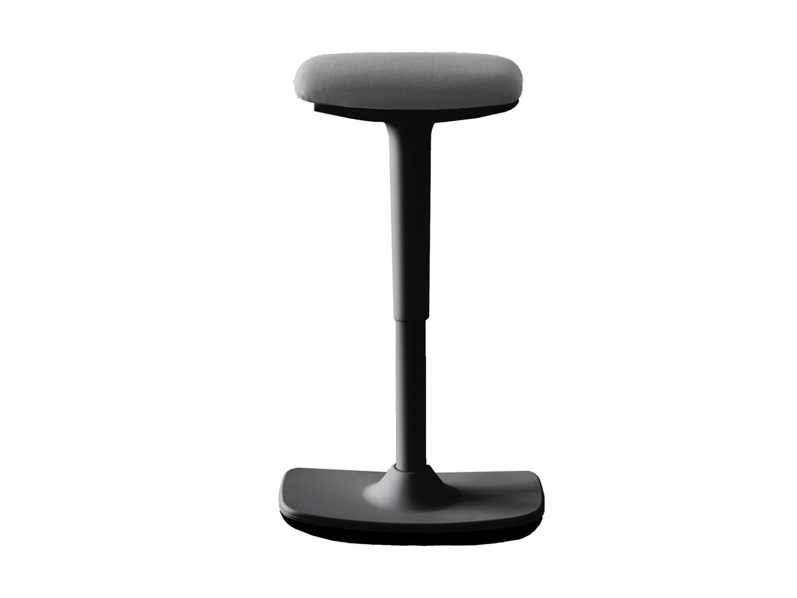 STEHHOCKER höhenverstellbar Polster Grau - Hellgrau, Kunststoff (44/53/24cm) - Mauser Sitzkultur