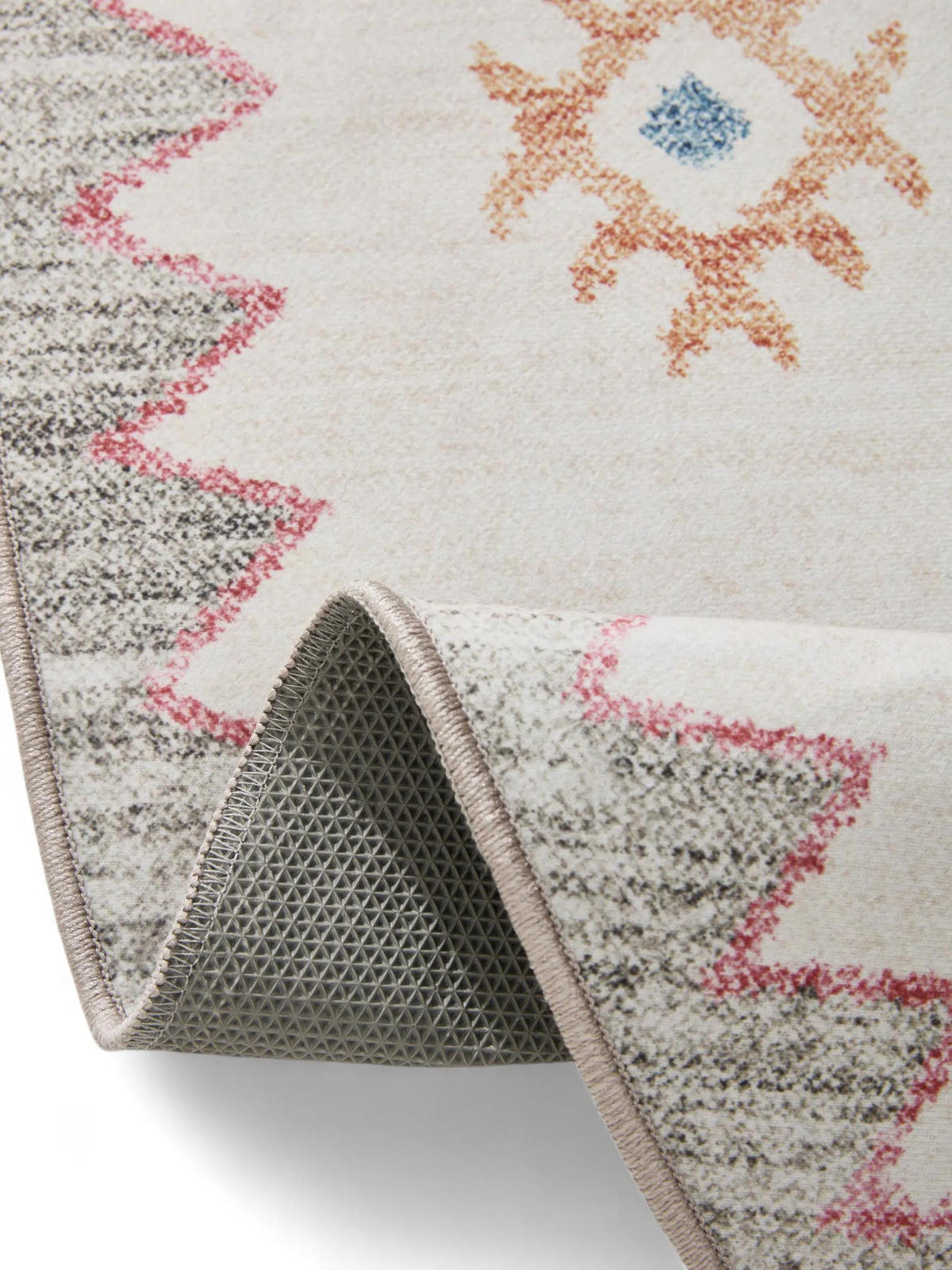 VINTAGE-TEPPICH George waschbar ø 120 cm rund - Multicolor, Kunststoff (120/120cm) - benuta