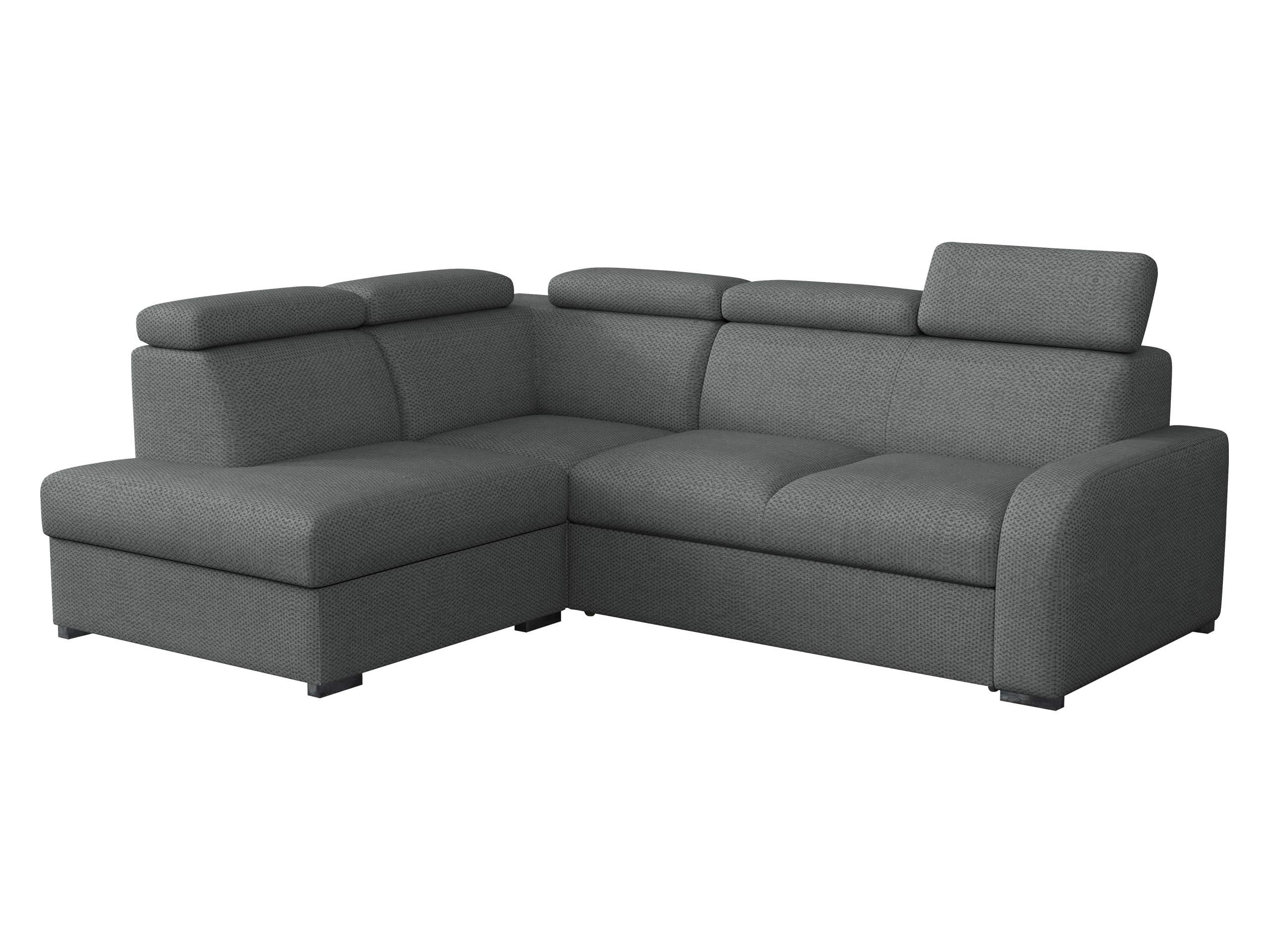 ECKSOFA Oslo 2rRLXp, Seite: Links LXP+R+2R - Silberfarben/Grau, Holz/Textil (250/200cm) - MIRJAN24