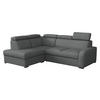 ECKSOFA Oslo 2rRLXp, Seite: Links LXP+R+2R - Silberfarben/Grau, Holz/Textil (250/200cm) - MIRJAN24