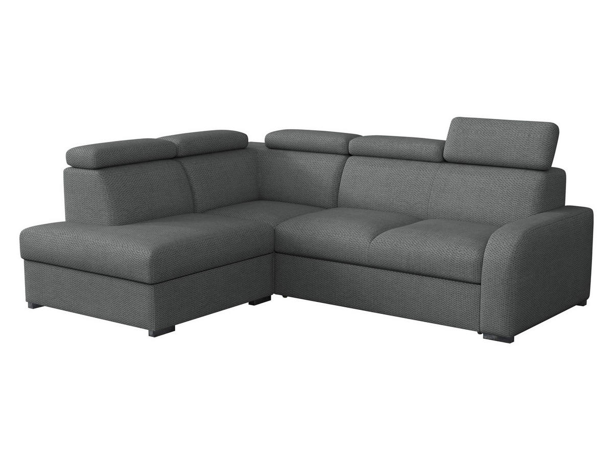 ECKSOFA Oslo 2rRLXp, Seite: Links LXP+R+2R - Silberfarben/Grau, Holz/Textil (250/200cm) - MIRJAN24