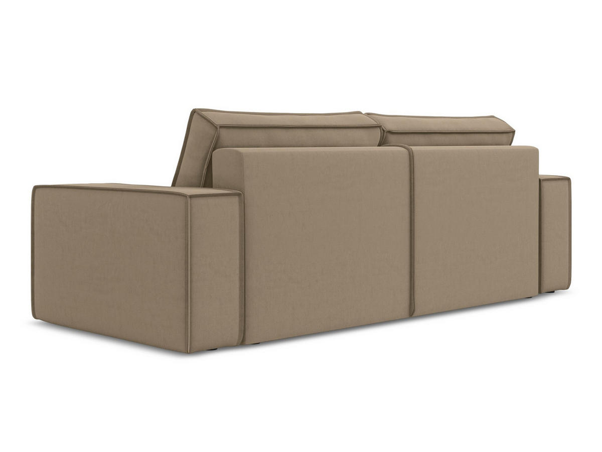 WOHNLANDSCHAFT Chenille Stoff Pink - Pink/Hellrosa, Kunststoff/Textil (290/86/148cm) - Makamii