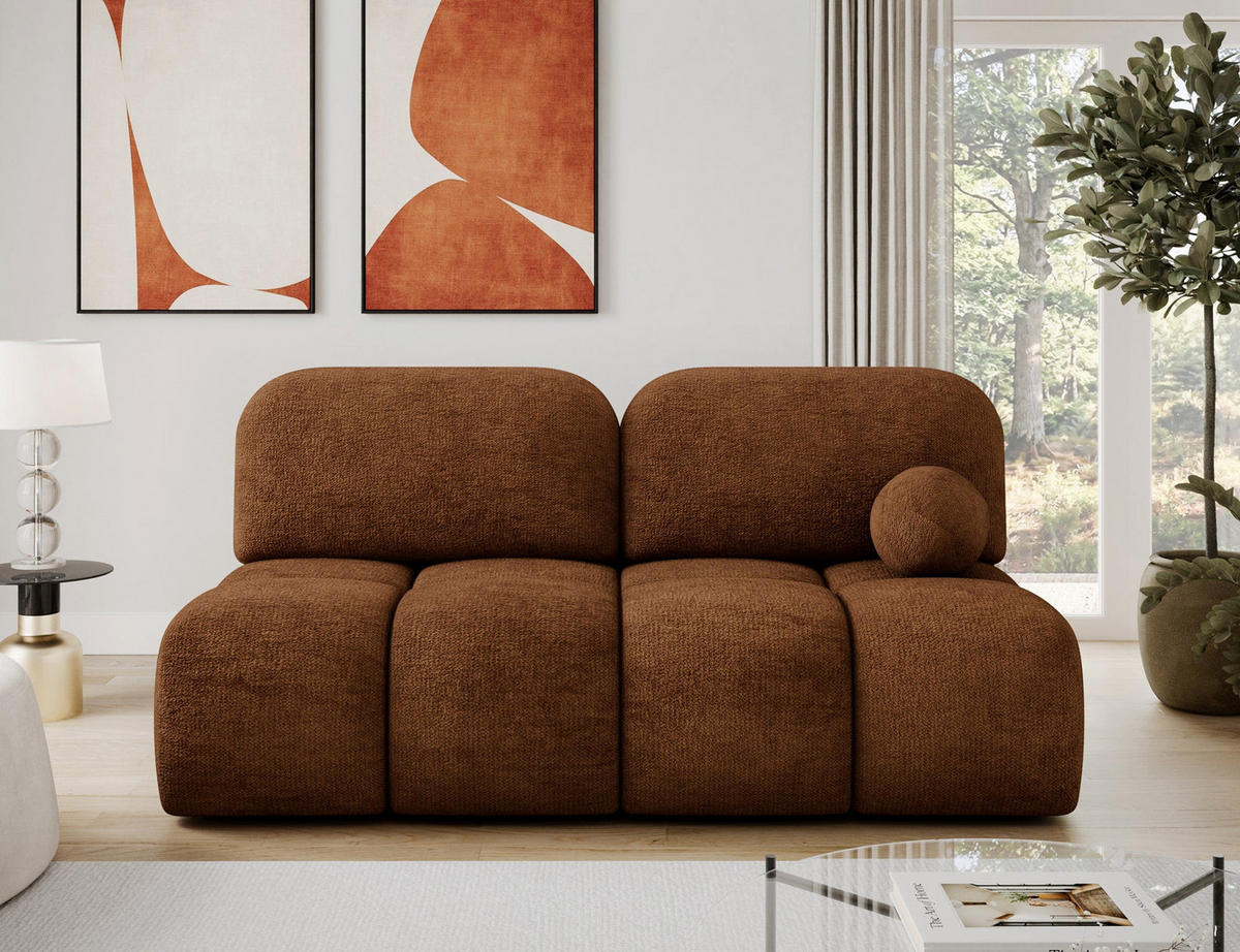 SCHLAFSOFA Nuwia mit Schlaffunktion und Bettkasten – Modernes Designsofa mit Schlafauszug und dekorativer Steppung - Rot, Kunststoff (200/102/100cm) - Wohnideebilder