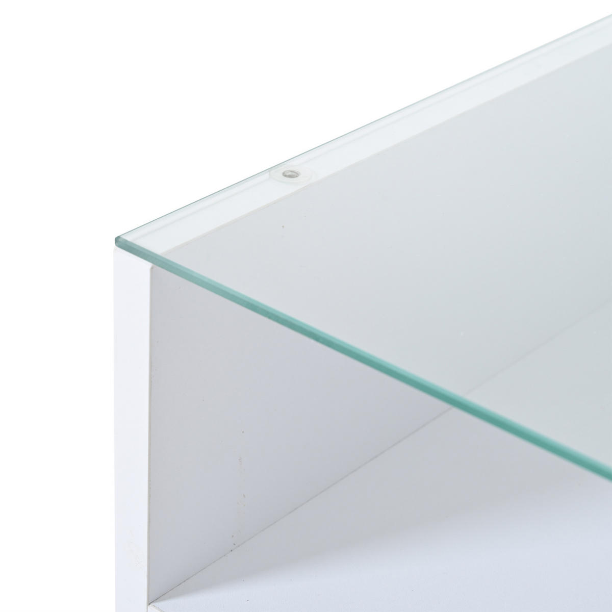 COUCHTISCH 80/80/45 cm mit LED-Beleuchtung und höhenverstellbarer Platte - Weiß, Holzwerkstoff (80/80/45cm) - Flora Grace
