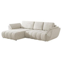 ECKSOFA Faro - Creme/Schwarz, Holz/Kunststoff (283/195cm) - MIRJAN24