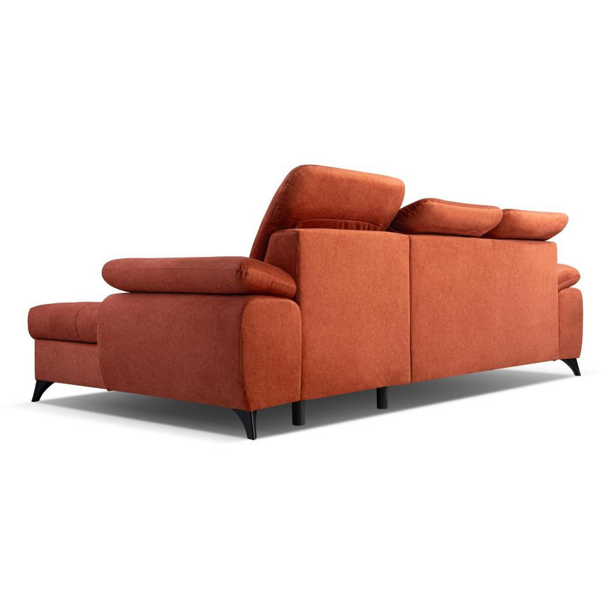 ECKSCHLAFSOFA Bello dunkelblau rechts - Schwarz/Dunkelblau, Textil (265/156cm) - Beautysofa
