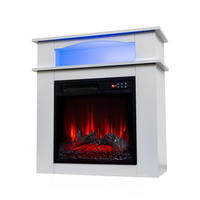 ELEKTROKAMIN mit Schrank, 1000W / 2000W Heizleistung - Weiß, Metall (48.51/45.54/13.57cm)